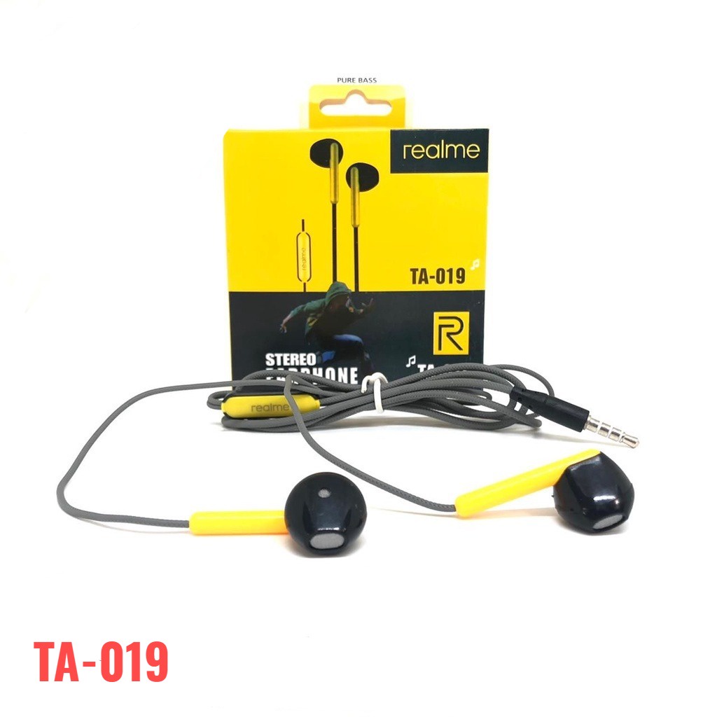 HEADSET HANDSFREE REALME TA SERIES + MIC STEREO EARPHONE TA009 TA018 TA019