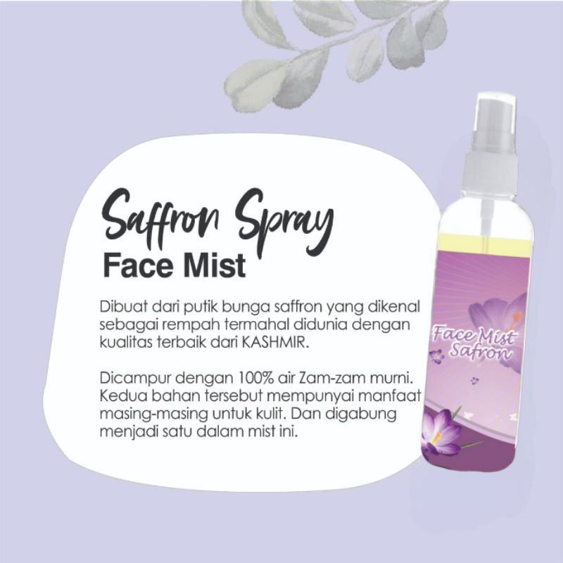 Kanzo - [BPOM] Face Mist Saffron 100ml / Facemist Saffron Spray 100ml / Face Mist Saffron 100ml ORIGINAL