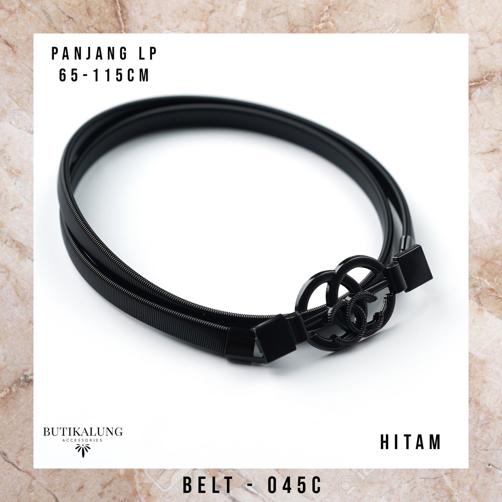 Ikat Pinggang Wanita Women Belt Gesper Fashion Sabuk Per Tali Pinggang Elastis Melar 045 127