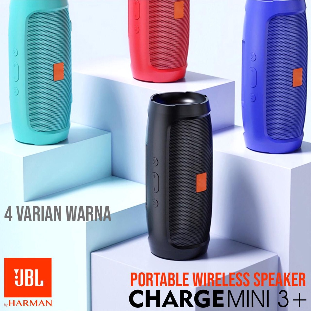 Speaker Bluetooth JBL Charge Mini 3+ Speaker Mini 3+ Speaker Aktif Speaker Charge Super Bass