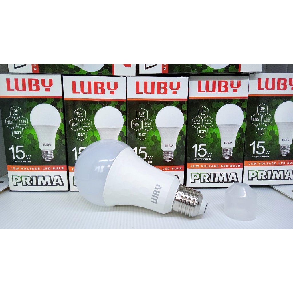 LUBY PRIMA Lampu Bohlam LED 5W, 7W, 9W, 12W, 15W, 18W dan 24W LED BULB