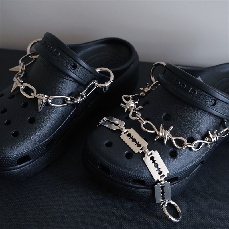 Rock crocs jibbitz Stiker Dekorasi Sepatu diy charm pin