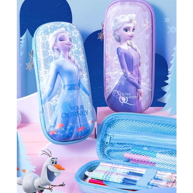 

3D Kotak Pensil EVA Hard Case Waterproof Anak Perempuan Frozen