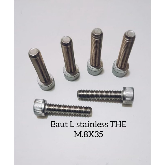 Baut L M8x35 (3,5cm) Stainless THE 304