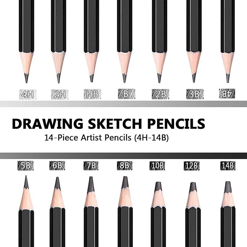 

mg Brutfuner 14 pcs Profesional Sketsa Pensil Sketsa untuk Artis Pemula