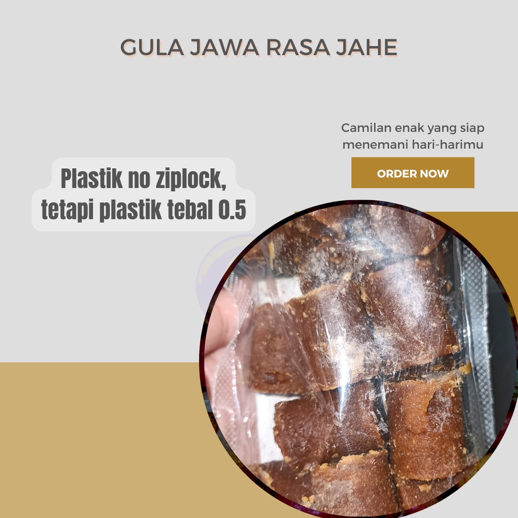 

Gula Jawa Rasa Jahe/Jae Kemasan