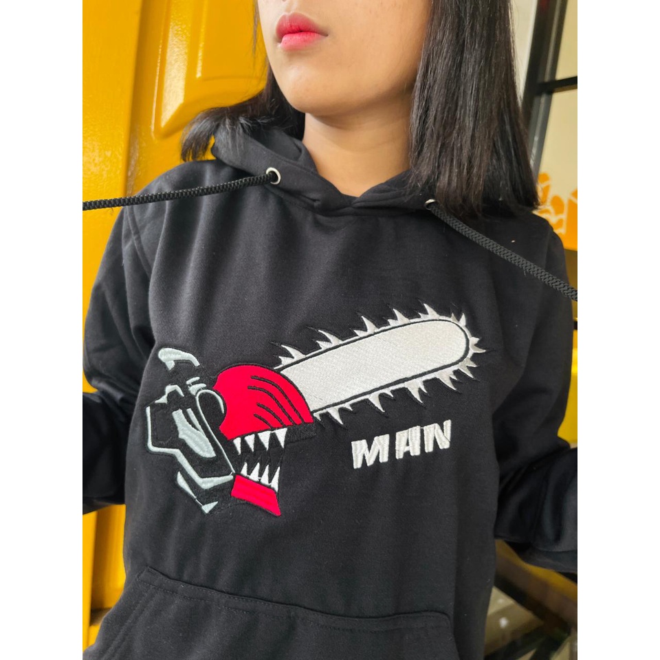 Hoodie Chainsaw Man Denji Embroidery Premium Unisex