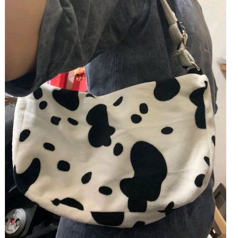 tas motif sapi bulu halus kualitas paling bagus