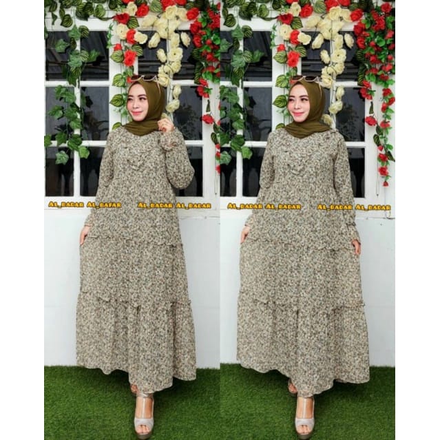 [BISA COD]GAMIS CERUTY BABYDOLL MOTIF BUNGA REMPEL V DADA, DRESS CERUTY BABYDOLL MODEL TERBARU, GAMIS CERUTY TERLARIS