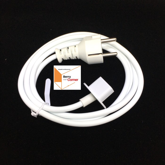 EU Plug AC Plug Colokan Indonesia Buat iMac 2012-2019 Kabel Power iMac