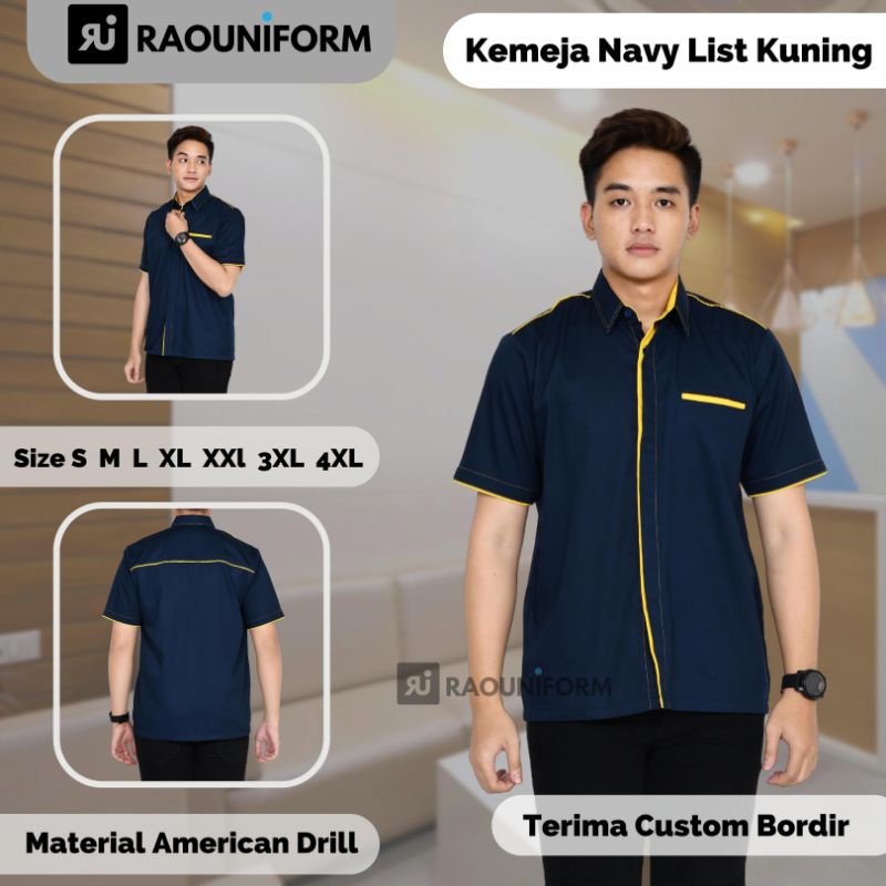 Baju kerja murah custom bordir#kemeja tangan pendek#seragam karyawan kantor#pabrik#toko#rumah sakit#komunitas#community