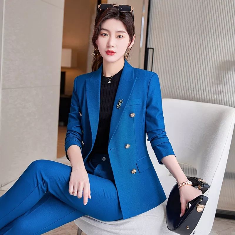 Setelan Jas Blazer Kancing 6 Wanita Bahan Stallion premium