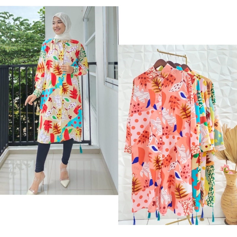 TUNIK FLOWER IMPORT // TERUSAN FLOWER IMPORT