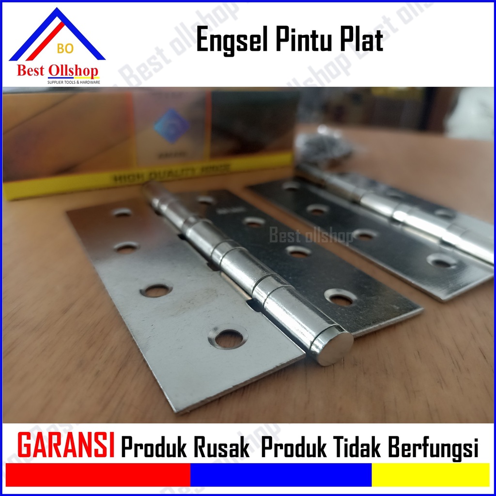 Engsel pintu plat 4 inch CP / Engsel jendela