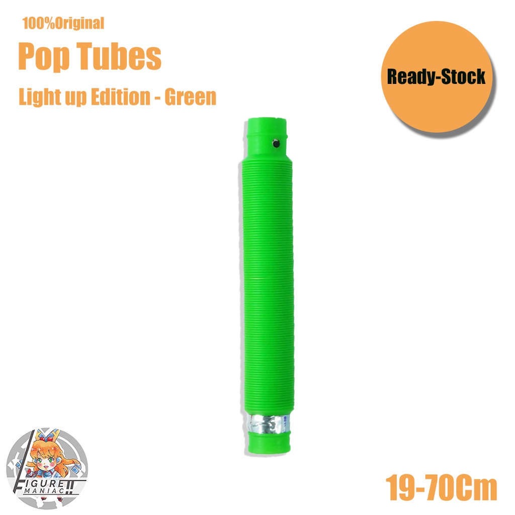 Figure Maniac - Pop Tubes Light Up Edition Glow Pipa Nyala Anak Premium Import