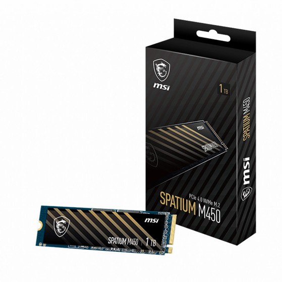 SSD MSI SPATIUM 1TB M450 M.2 Pcie Gen4 Nvme 2280
