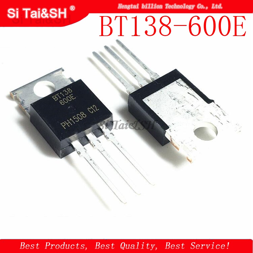 10pcs BT138-600E TO220 BT138-600 TO-220 BT138 138-600E IC Baru Dan original 新Pjg