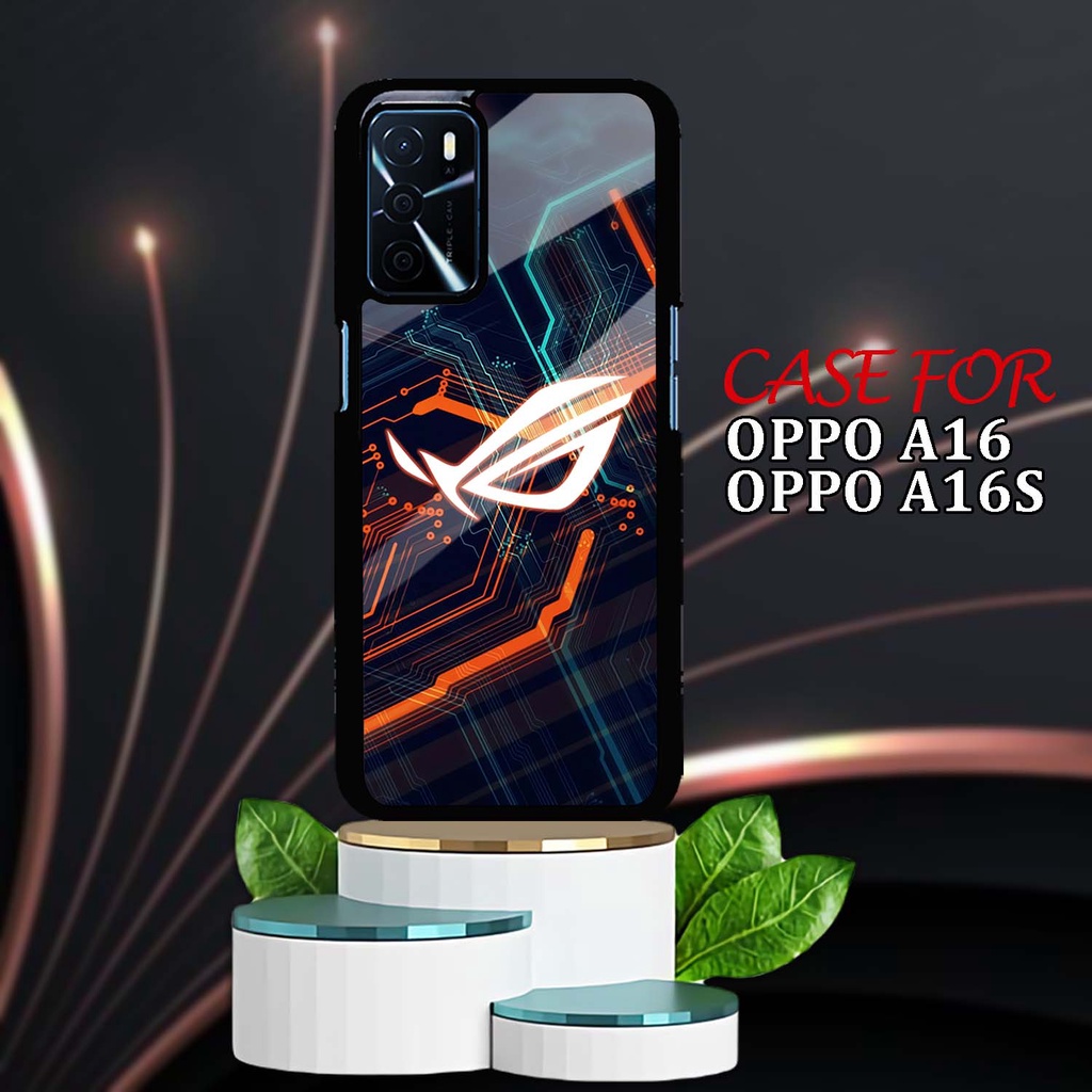CASE GLOSSY OPPO A16 | CASING HP KILAU Motif New Rog