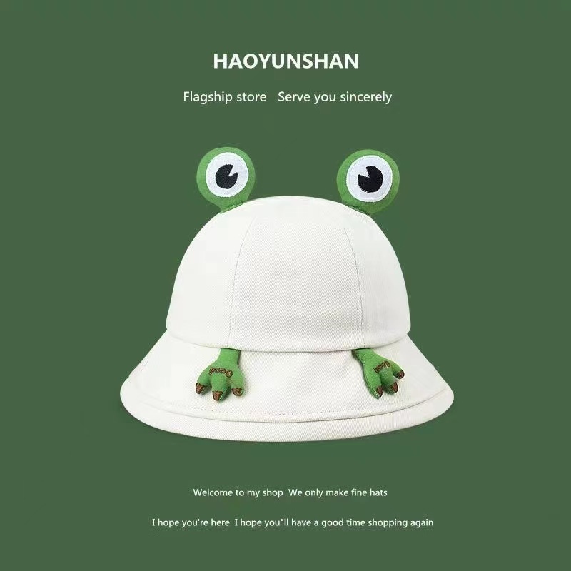 Monica Lucu katak topi perempuan versi Korea semua pertandingan siswa Jepang kartun tabir surya topi matahari topi baskomatak topi perempuan versi Korea semua pertandingan siswa Jepang kartun tabir surya topi matahari topi bask