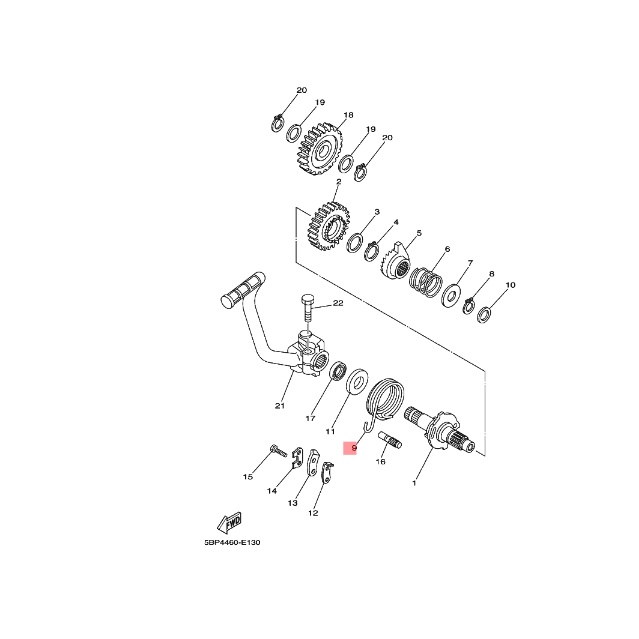 SPRING PER ENGKOLAN SELAH SELAHAN SCORPIO LAMA DAN NEW ORIGINAL YGP 90508-324B5