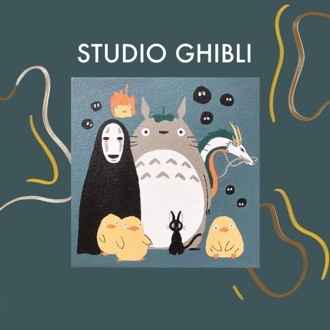 

Paint By Number Studio Ghibli | ByPainters | Painting Set | 20x20cm