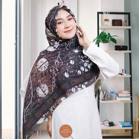 [KODE YZT7H] Hijab syari jumbo| jilbab Segi Empat Motif Printing | Syar i Scarf Voal Premium Etnik Series ukuran 140 x140