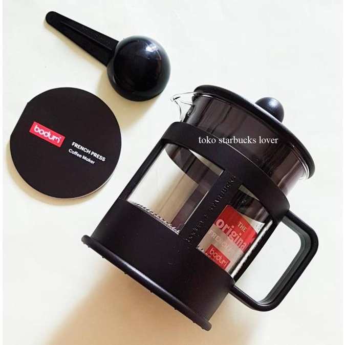 Starbucks Bodum French Press 4 Cup Black Coffee Maker Termurah