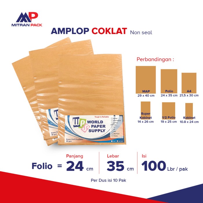 

Hari Ini Amplop Coklat Wps Non Seal / Tanpa Lem Hot Sale