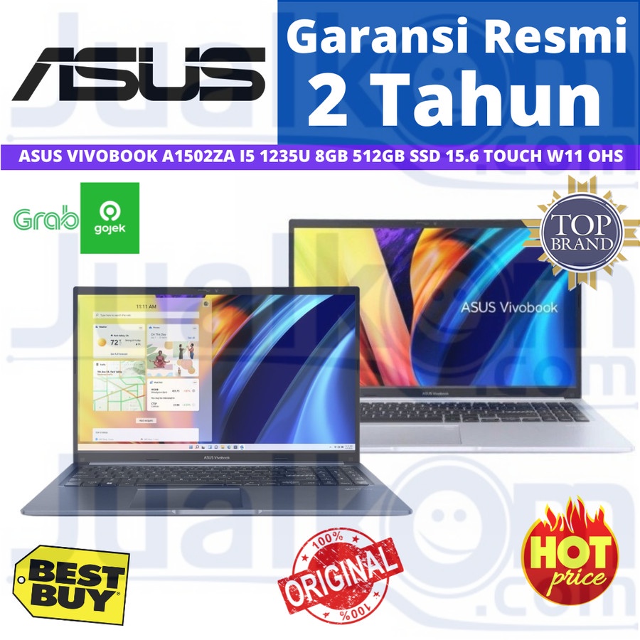 ASUS VIVOBOOK A1502ZA Core I5 1235U 8GB 512GB SSD 15.6 TOUCH W11 OHS
