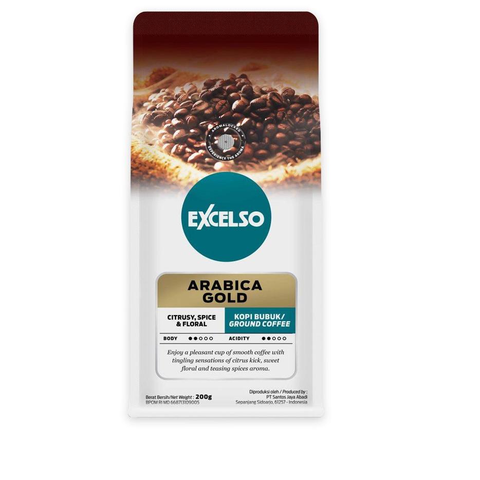 

✨TERBARU✨ Excelso Kopi Arabica Gold Bubuk 200gr gas !!