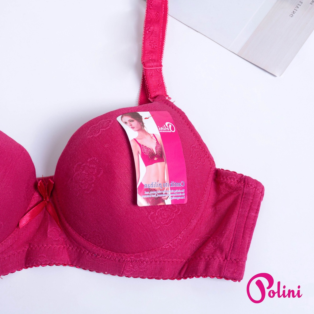 BEE - Stelan Bra Push Up Berkawat Kait 3 Pakaian Dalam Set Wanita 2328 Polini