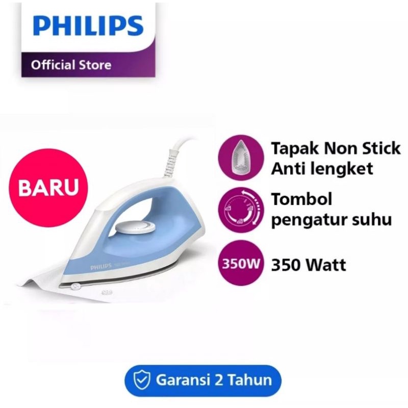 Setrika PHILIPS DIVA GC 122 / GC122 / DST0510 ORIGINAL GARANSI RESMI PHILIPS