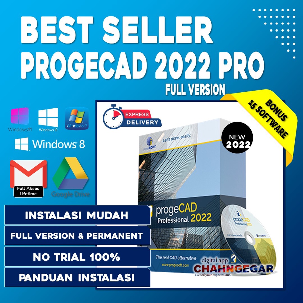 ProgeCAD 2022 Pro Full Version Software Design 2D / 3D CAD