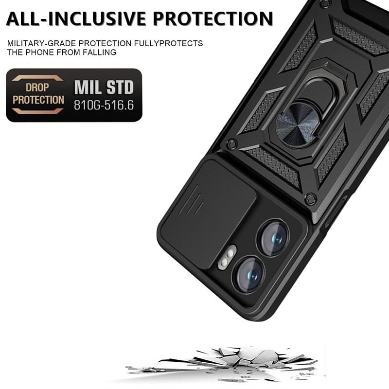 hot product oppo a57s - a57 2022 case slide armor camera protection case casing hp oppo a57s - a57
