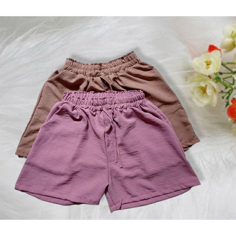 AIRFLOW HOTPANT FULL KARET BAHAN CRINKLE