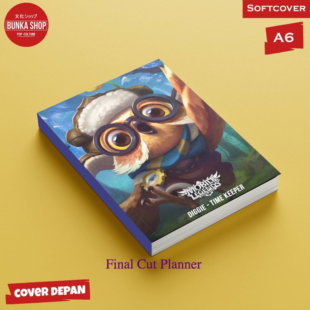 

Pocket Note Mobile Legends Diggie Time Keeper Softcover A6 Buku Tulis Catatan Notes Agenda Planner Jurnal .