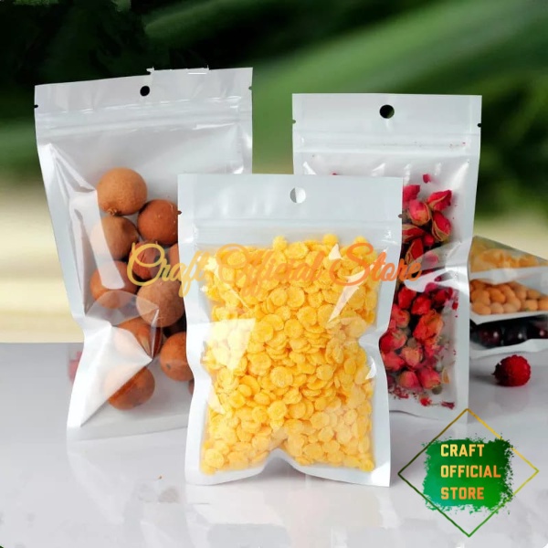 Plastik Klip Ziplock 7x10 Cm Plastik Putih Susu Aksesoris Packing