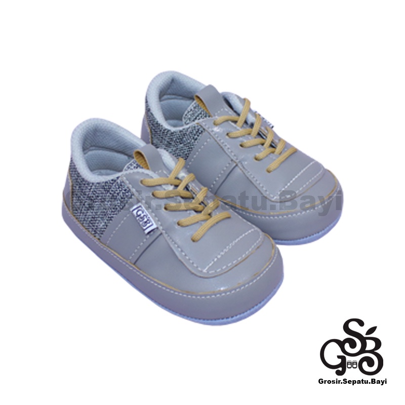 Sepatu Bayi - Baby Shoes - Prewalker  | 2-12 bulan | casual KIMMY ABU polos ringan &amp; fleksibel