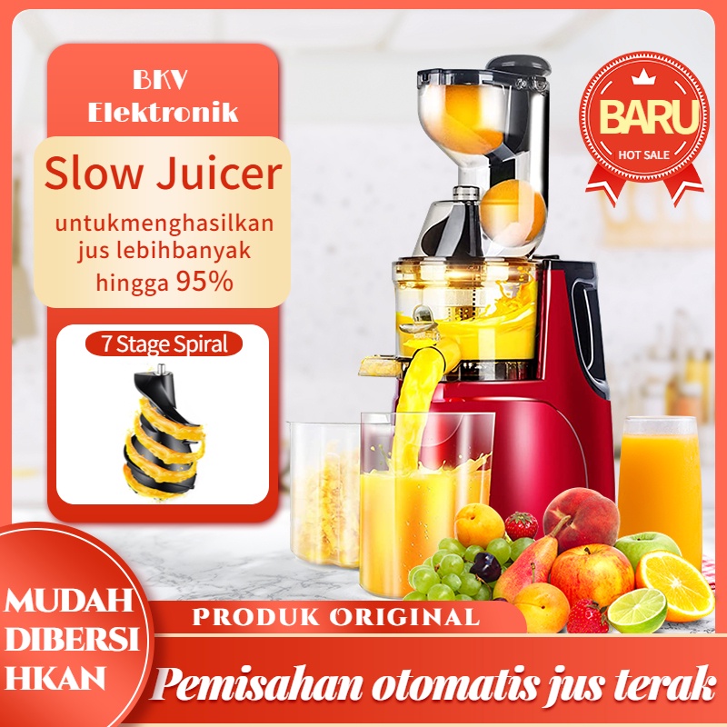 Jual Alat dapur murah 99 nutrisi ekstraksi slow Juicer Impor Fresh Fruit Juice Extraction