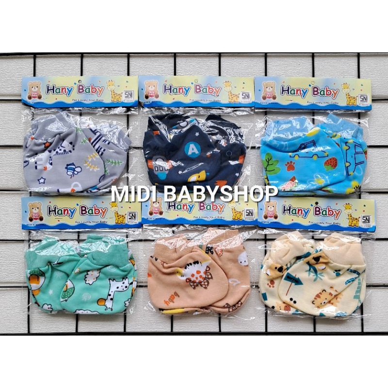 Sarung Tangan dan Kaki Bayi Full Print Hany Baby Premium Quality SNI