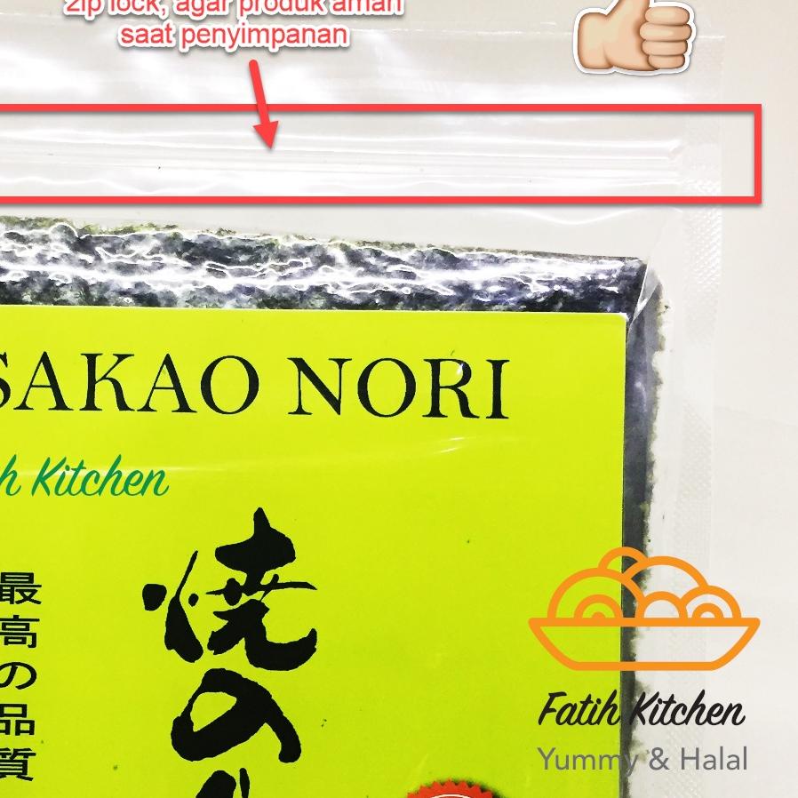 

TrxHh6H1--Sakao Nori Sushi Nori 20 lembar Halal MUI - Seaweed Rumput Laut