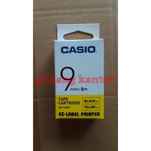 

LABEL CASIO 9MM KUNING XR-9YW1 ORIGINAL EZ TAPE PRINTER