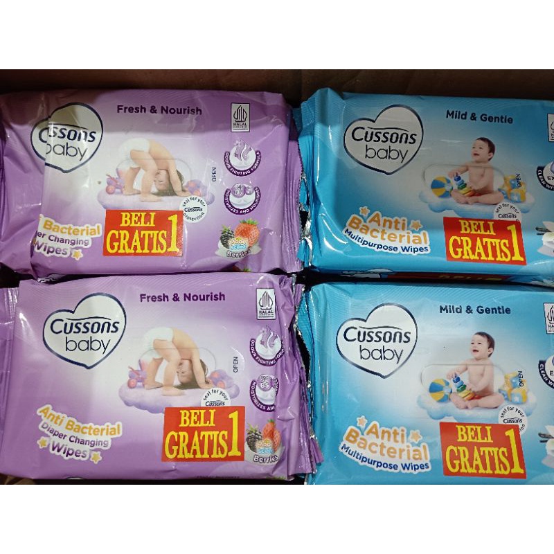 CUSSONS BABY baby wipes 48's beli 1 gratis 1