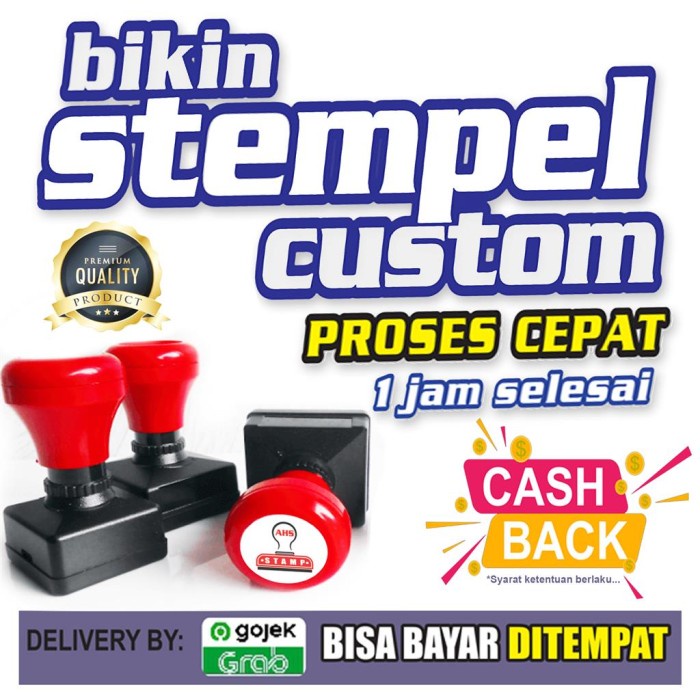 

Buruan Stempel Otomatis 1Warna/Stempel Flash/Custom Gilaa!!!