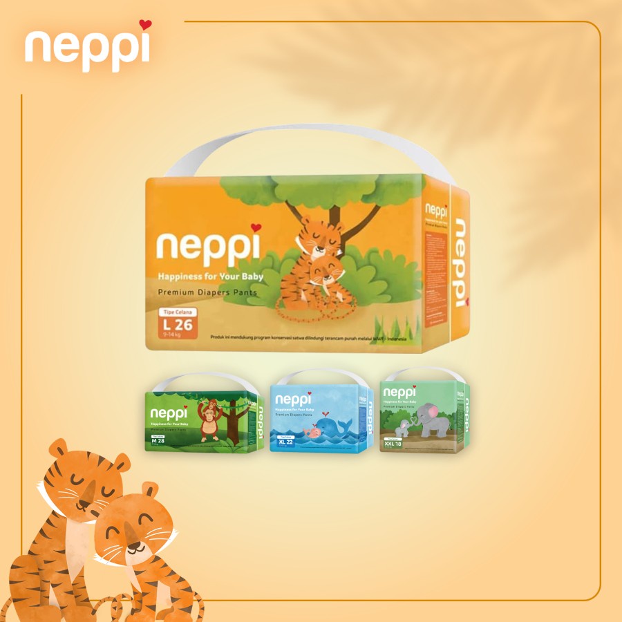 Neppi Baby Diapers Premium Pants L 26