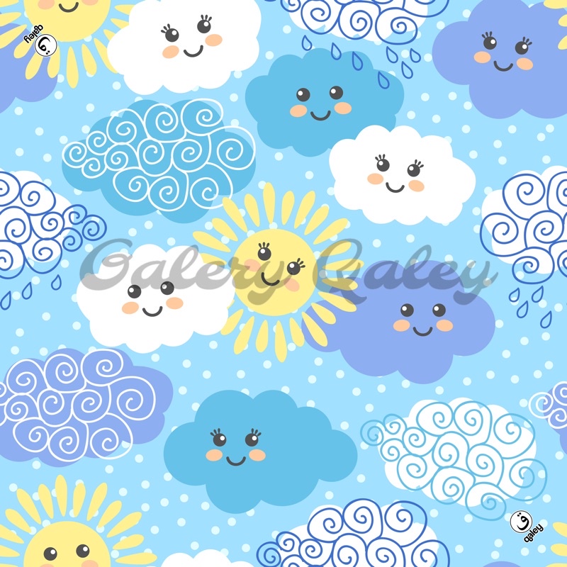 VOAL PRINTING ANAK INSTANT MOTIF CLOUD AWAN / HIJAB INSTANT ANAK LUCU / KERUDUNG ANAK KARAKTER LUCU