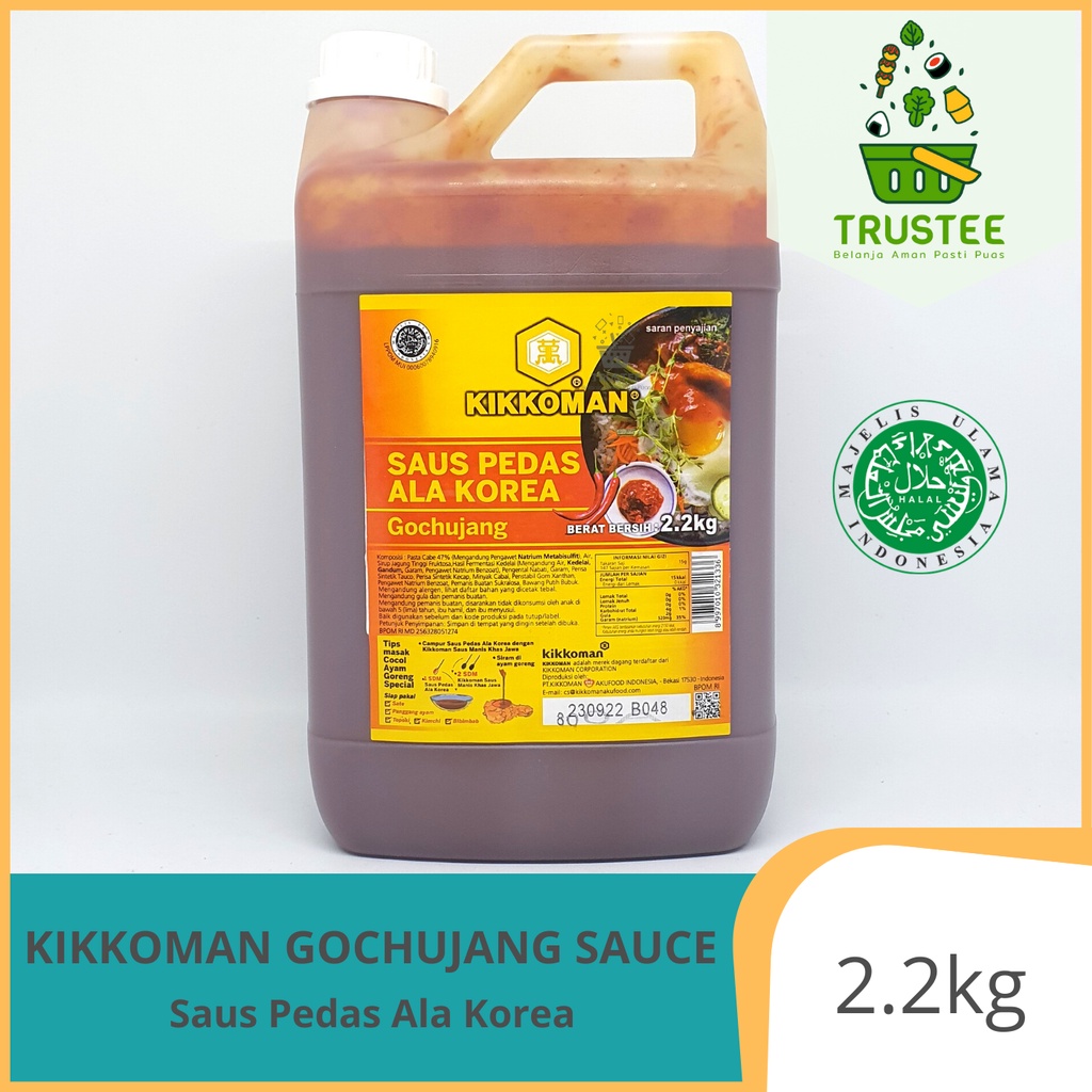 

Kikkoman Gochujang Sauce / Saus Pedas ala Korea Halal 2.2 Kg
