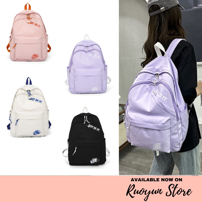 RYX - Gradient Pastel Tas Ransel Backpack Wanita Fashion Casual - Ori Import