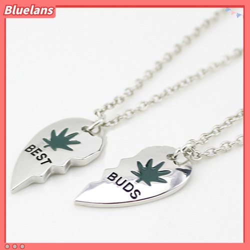 Kalung Rantai Choker Liontin Hati Daun Untuk Unisex