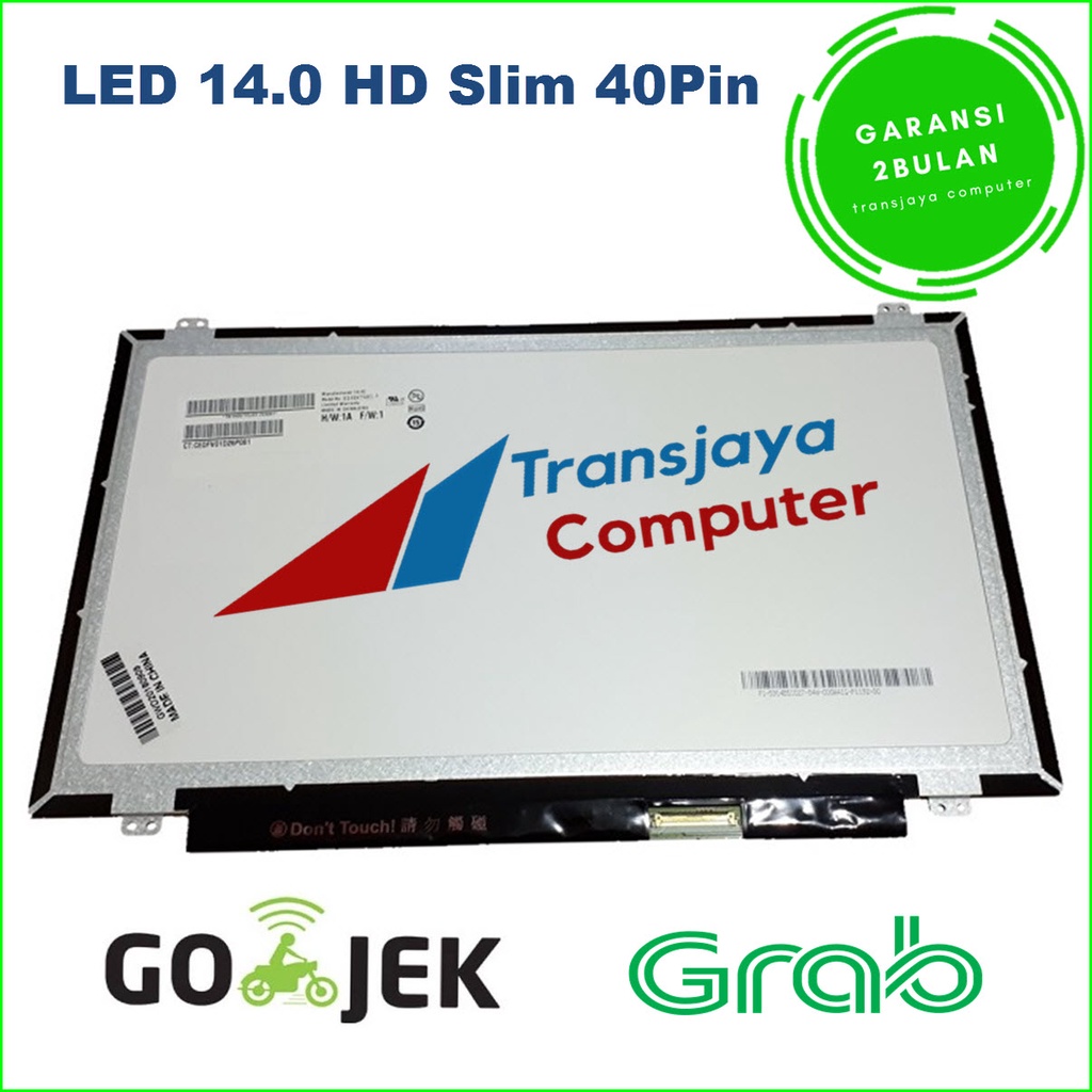 Layar LED LCD Laptop Toshiba Satellite M840 M840D LED 14.0 Slim 40pin